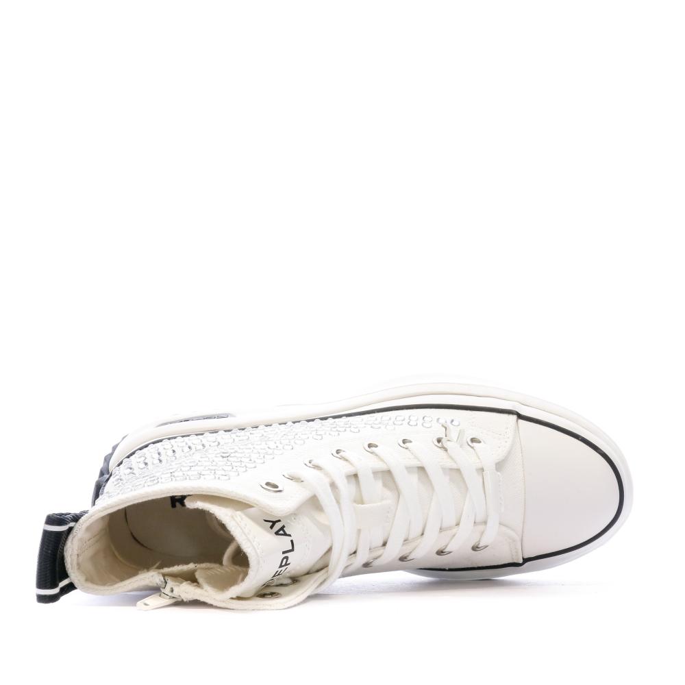 Baskets Blanche Femme Replay Aqua Stones vue 4