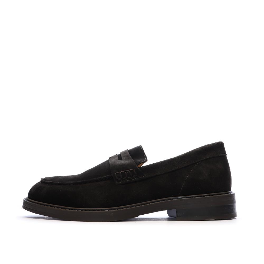 Mocassins en Daim Marron Homme Selected Suede Penny pas cher