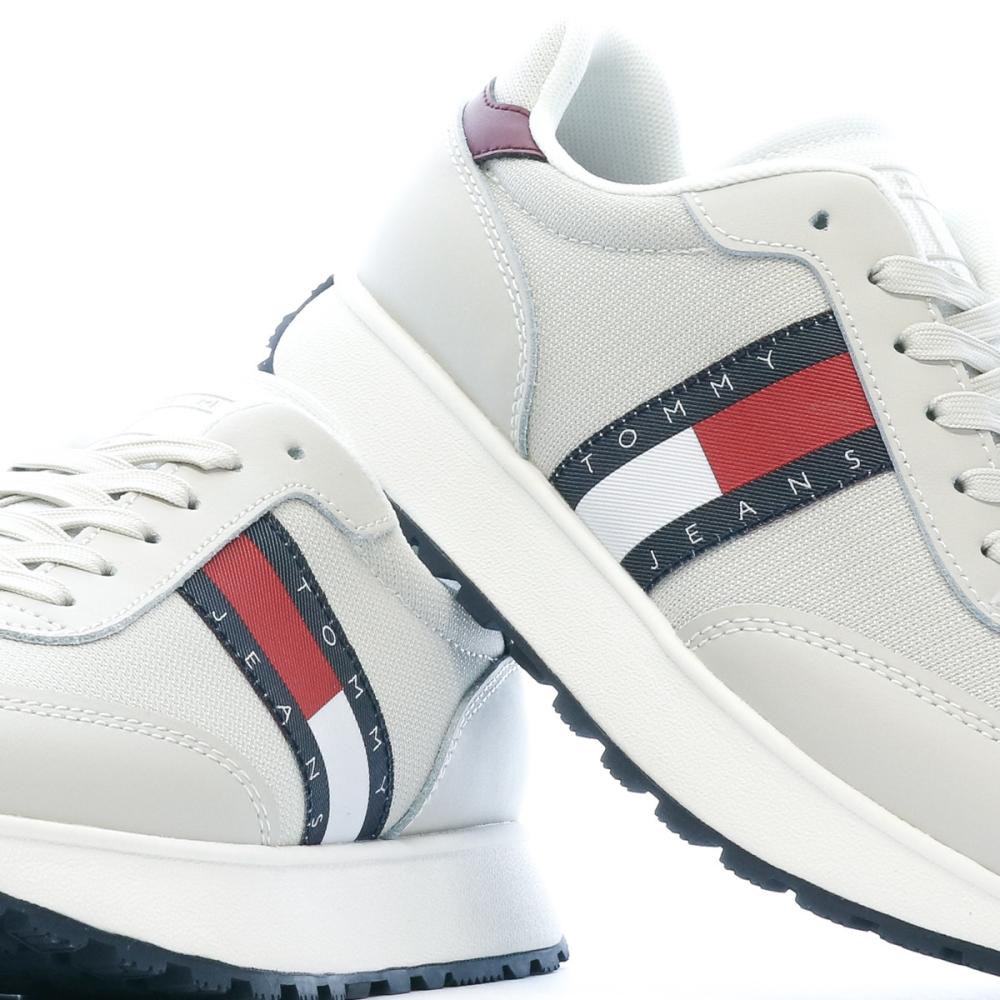 Baskets Grises Femme Tommy Jeans Retro Runner vue 7