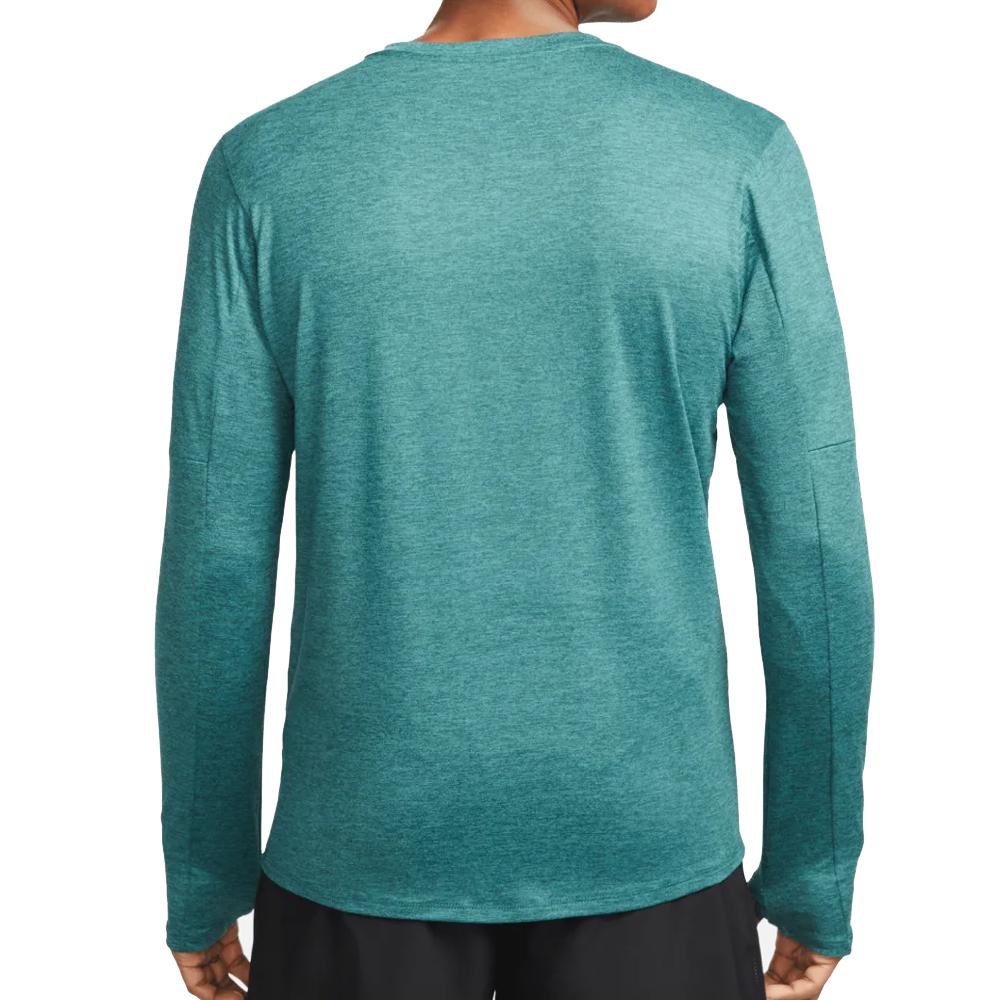 T-shirt Manches Longues Vert Homme Nike Elmnt Crew vue 2