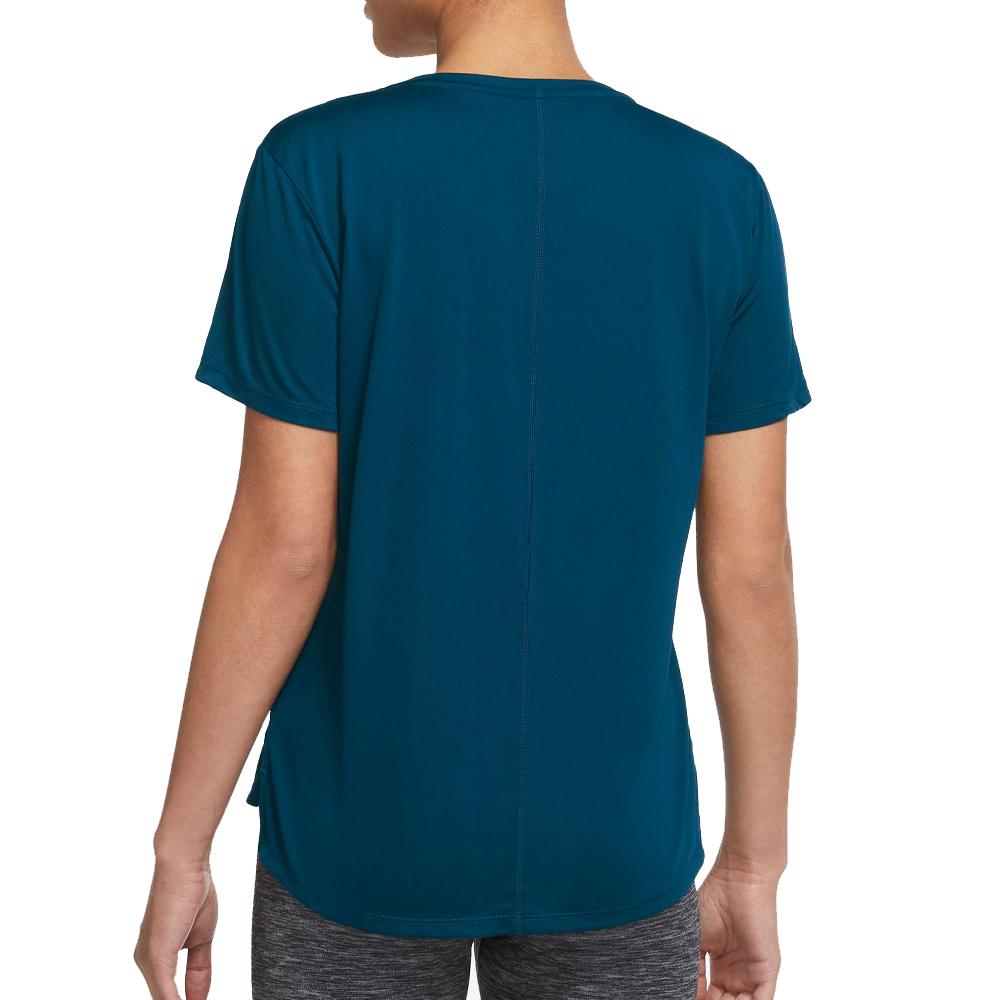 T-shirt Bleu Femme Nike One Df vue 2