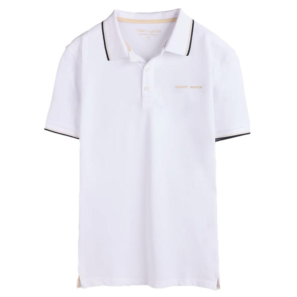 Polo Blanc Homme Teddy Smith Pasian 22 pas cher