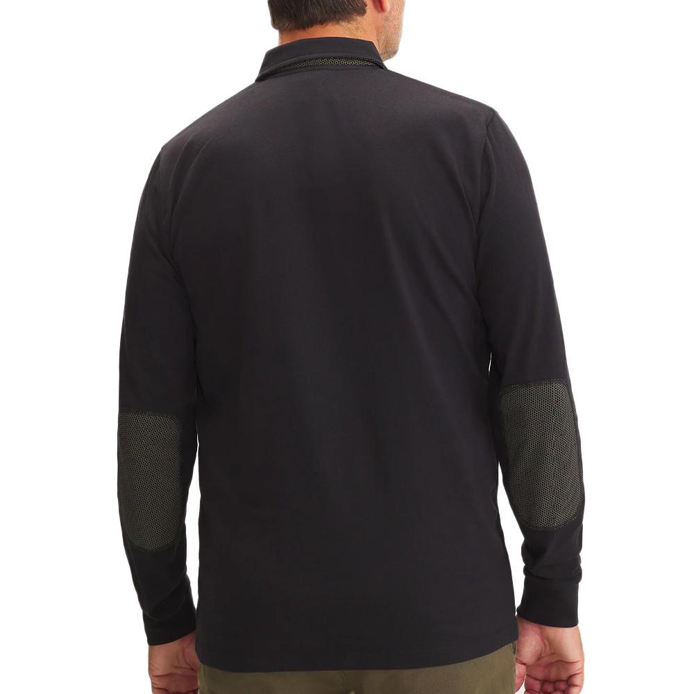 Polo Noir Homme TBS Solespol vue 2