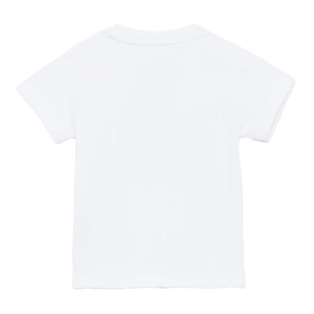 T-Shirt Blanc/Noir Garçon Adidas JE0520 vue 2