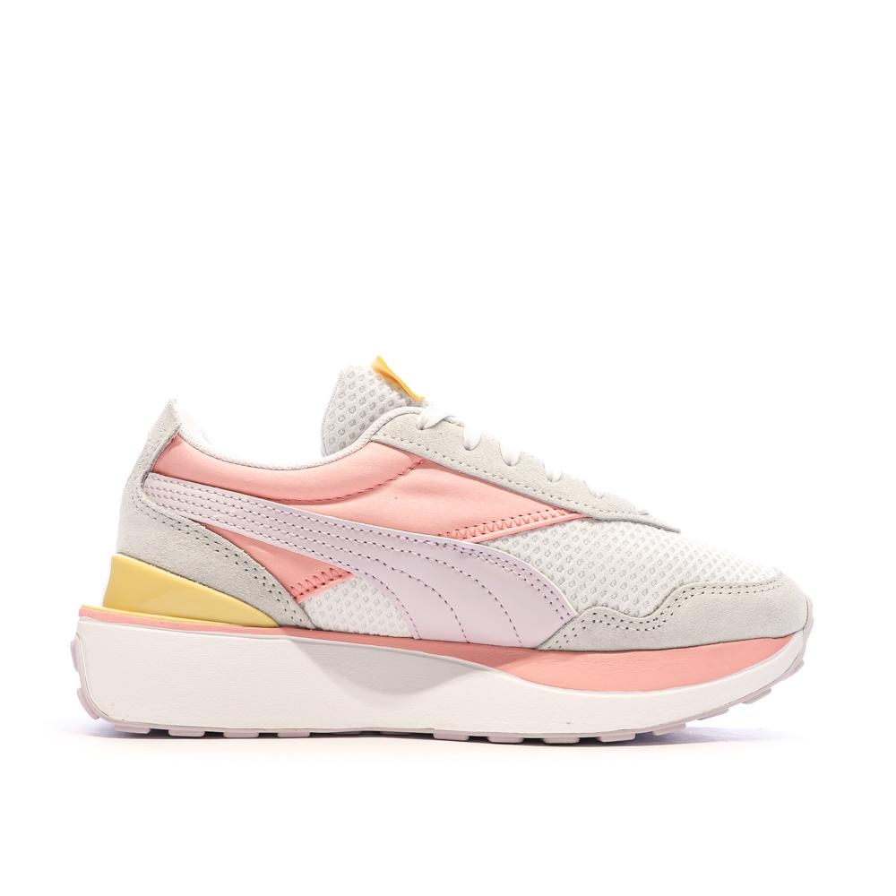 Baskets Grises/Rose Fille Puma Cruise Rider vue 2