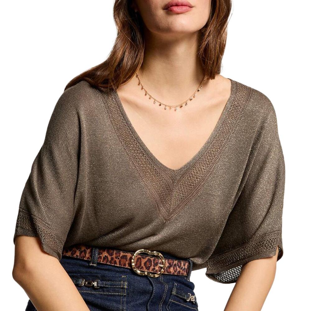 Pull Marron Clair Femme Morgan MCHRIS pas cher