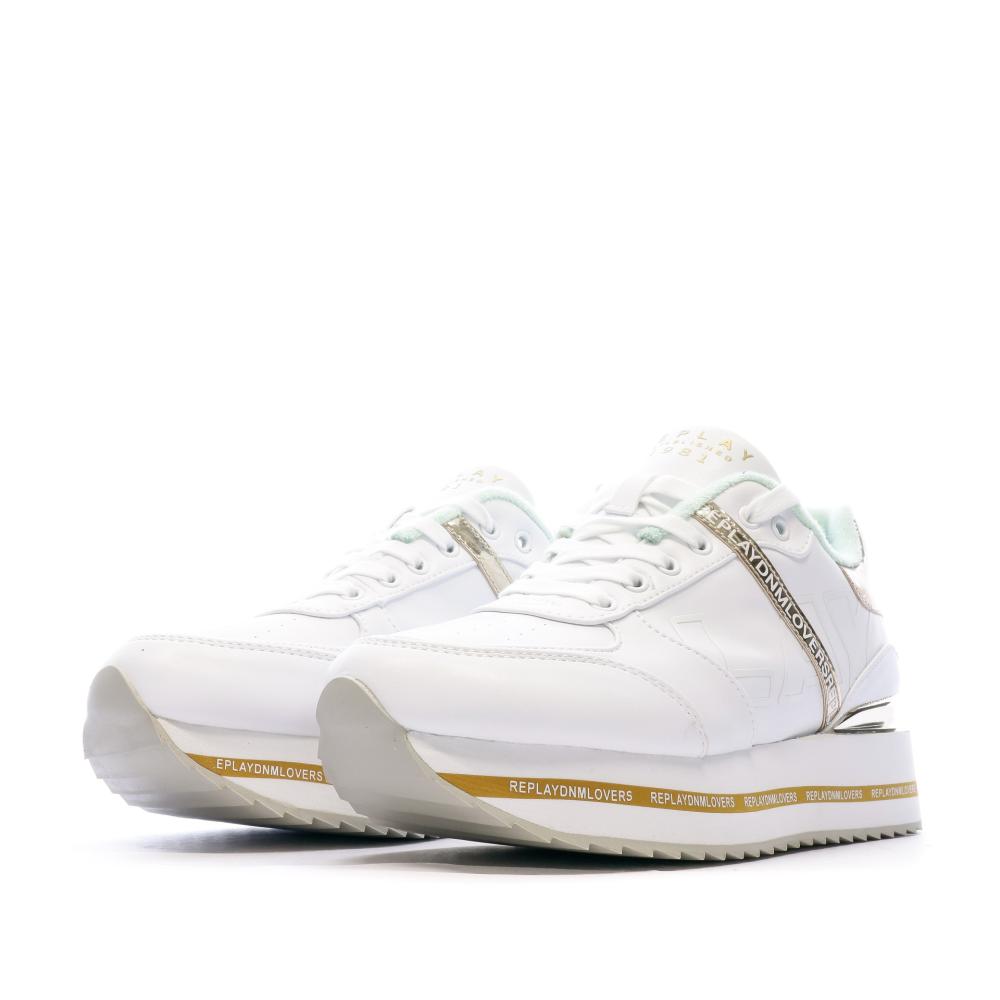 Baskets Blanches Femme Replay New Penny Pastel vue 6