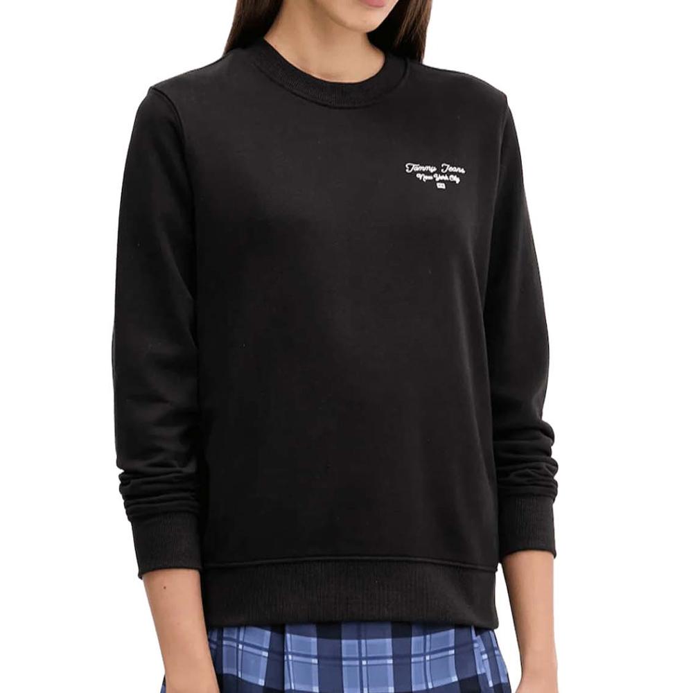 Sweat Noir Femme Tommy Hilfiger 21960 pas cher