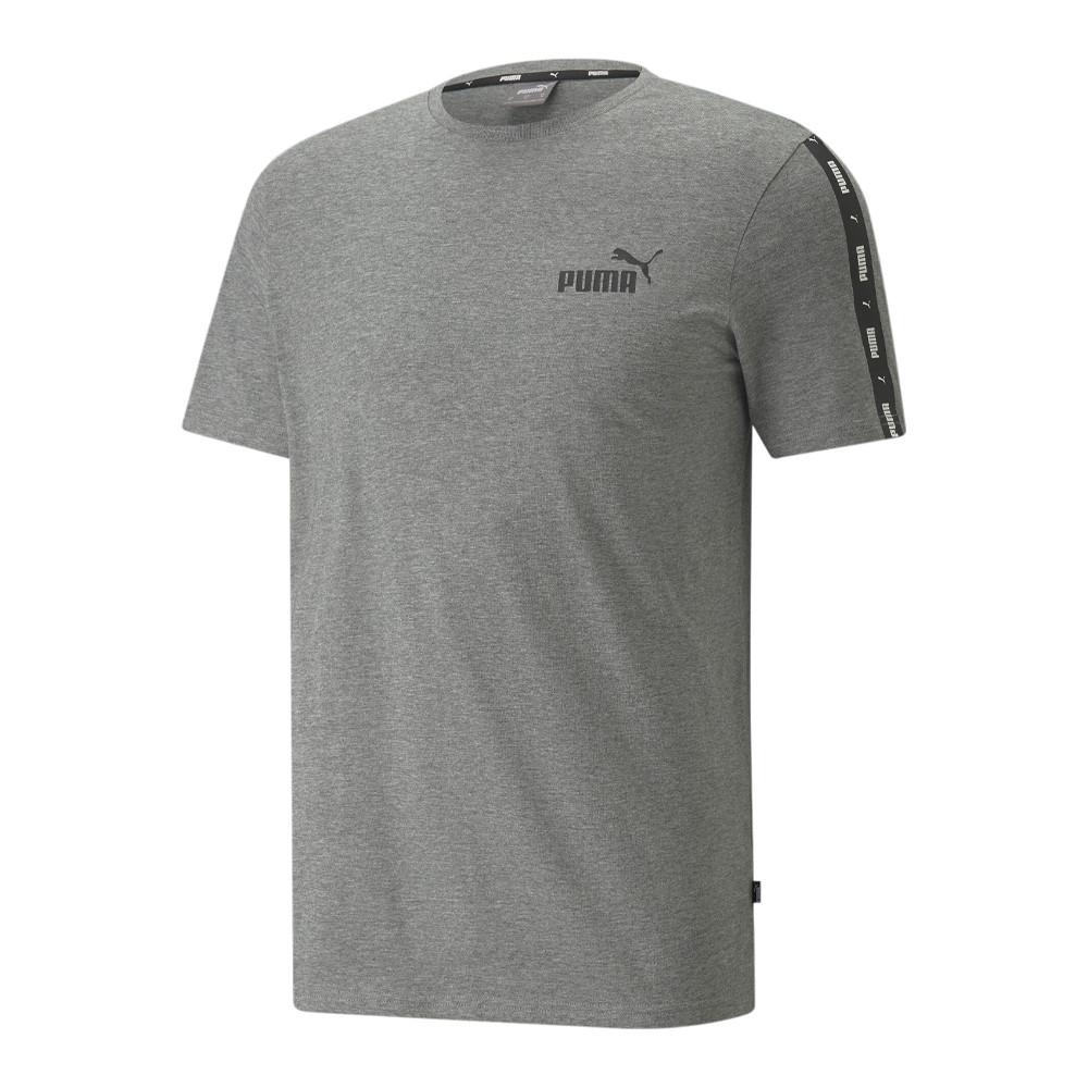 T-shirt Gris Homme Puma Tape Tee pas cher