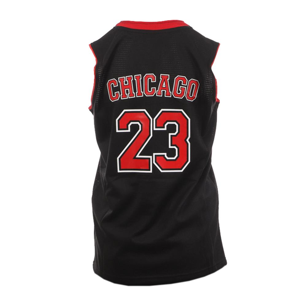 Chicago Bulls Maillot de basket Noir/Rouge Enfant Sport Zone vue 2