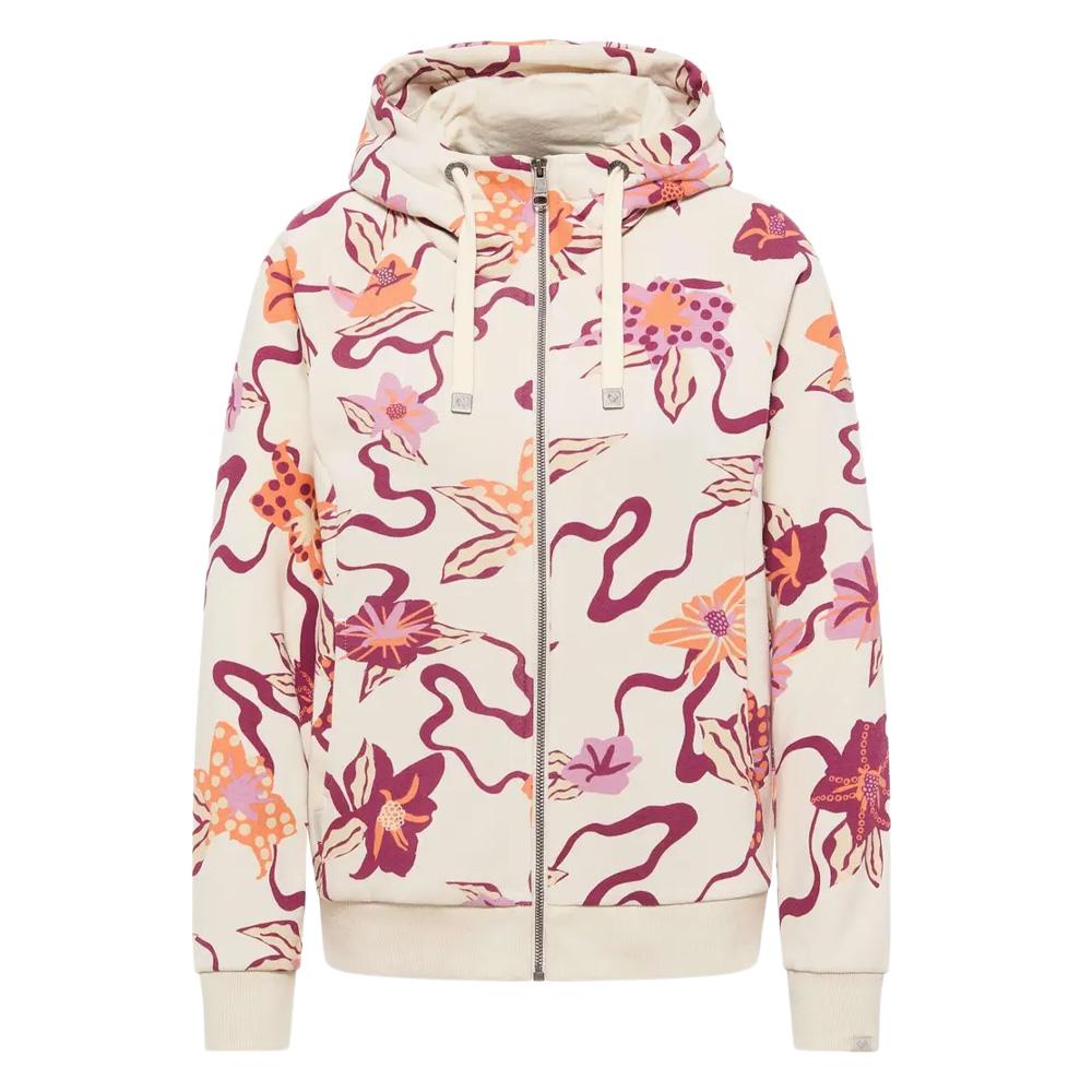 Sweat Zippé Écru/Rose Femme Ragwear Fllawia vue 2