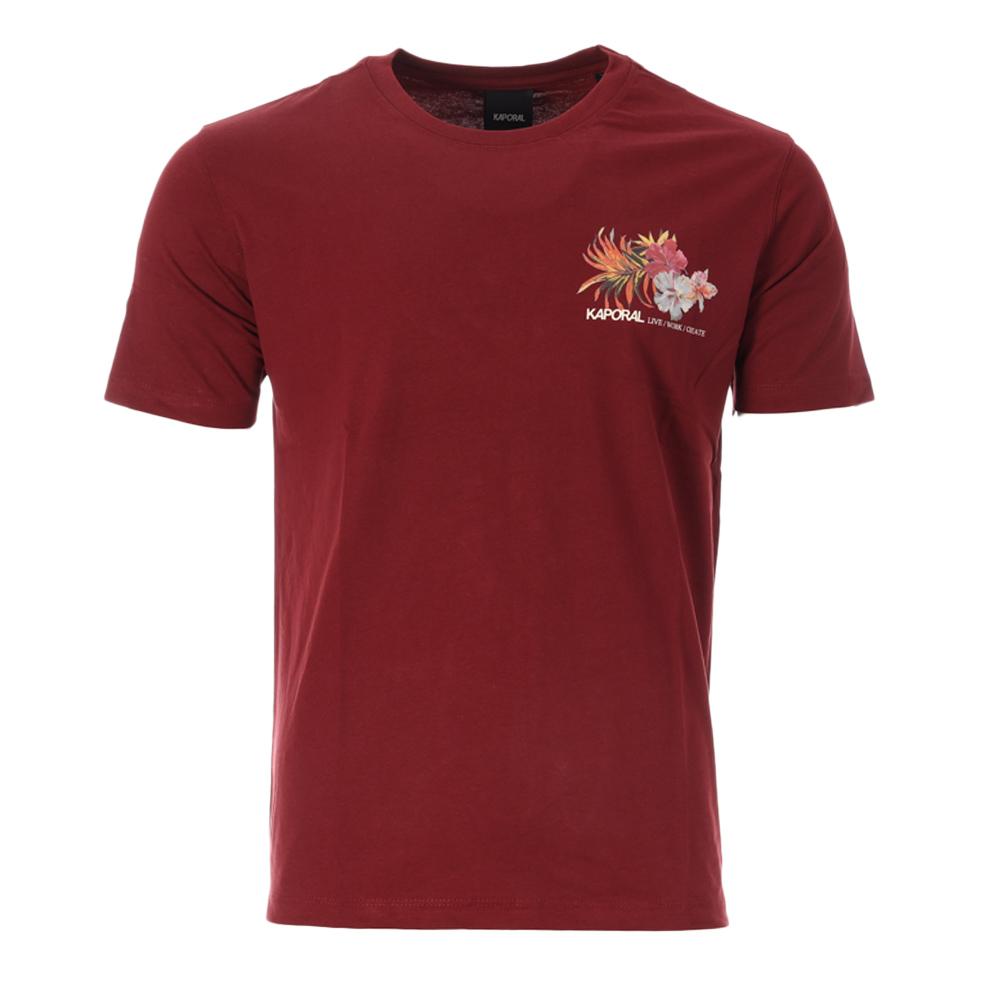 T-Shirt Bordeaux Homme Kaporal TIGAU pas cher