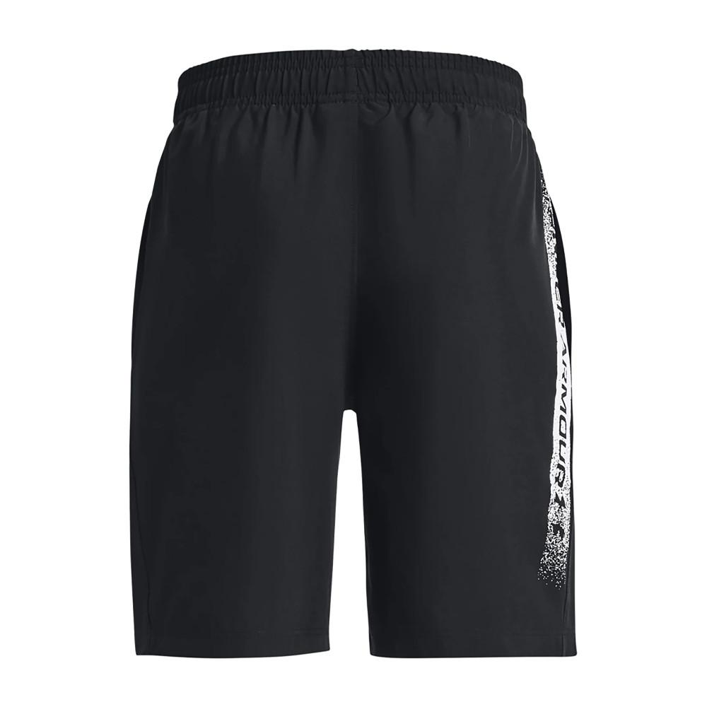 Short Noir Garçon Under Armour Woven vue 2