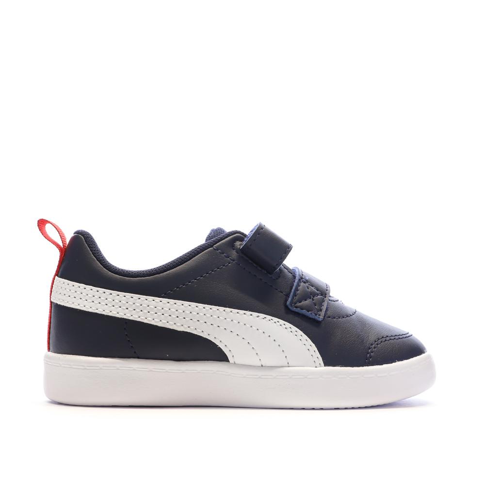 Baskets Marine Garçon Puma Courtflex V2 vue 2