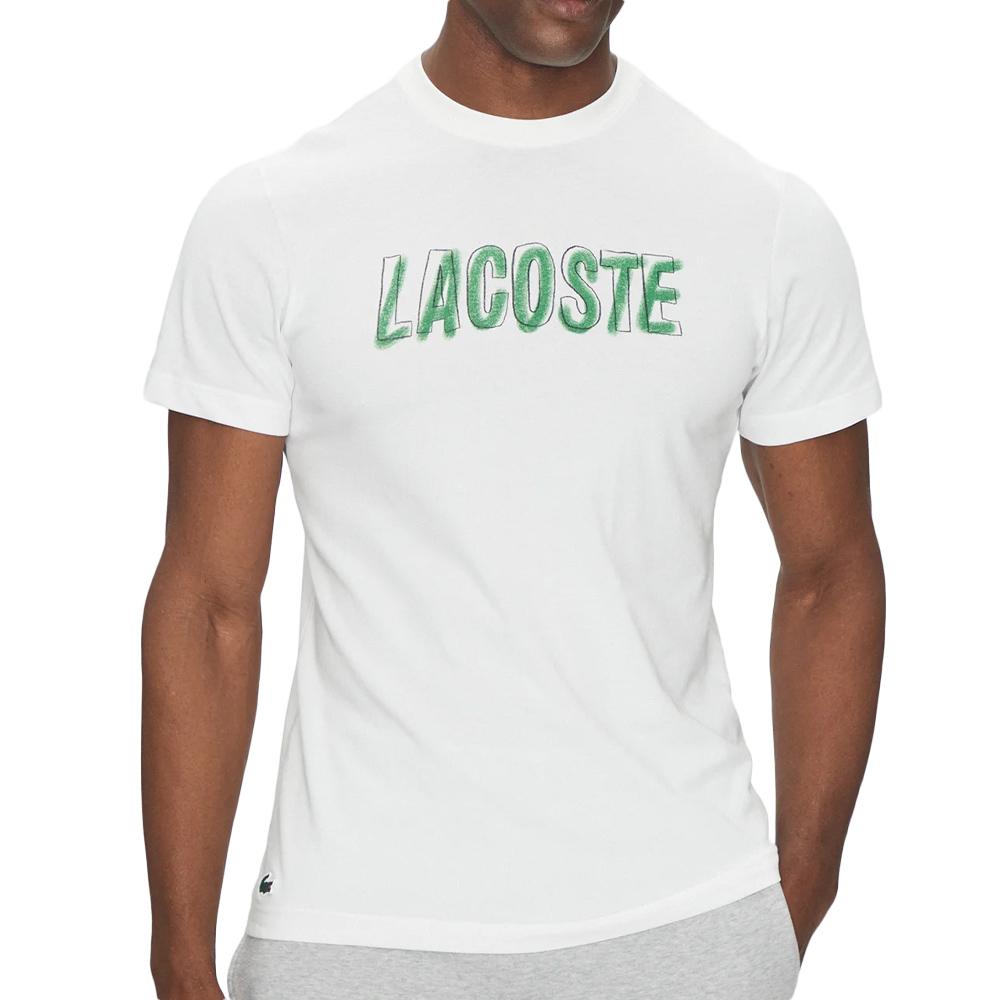 T-shirt Blanc Homme Lacoste Core Performance pas cher