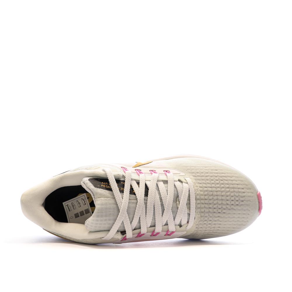 Chaussures de running Grises/Rose Femme Nike Zoom Pegasus vue 4