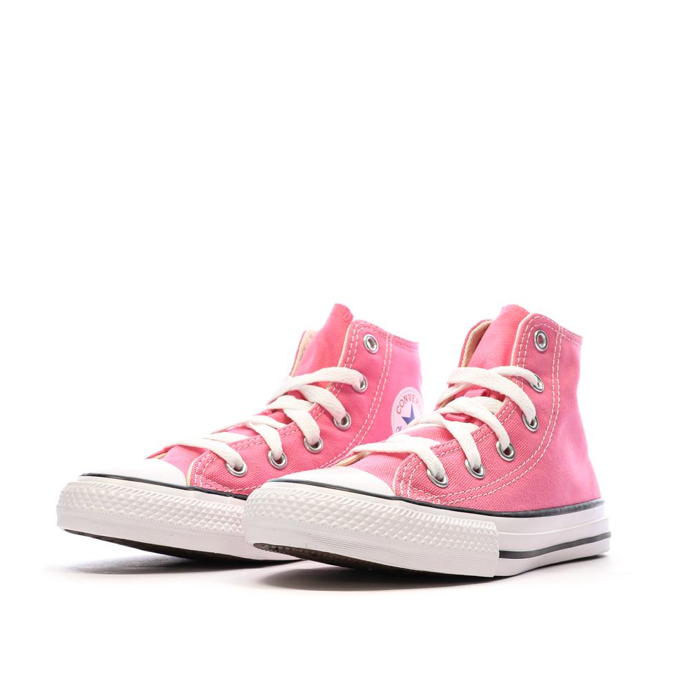 Baskets Roses Fille Converse All Star High vue 6
