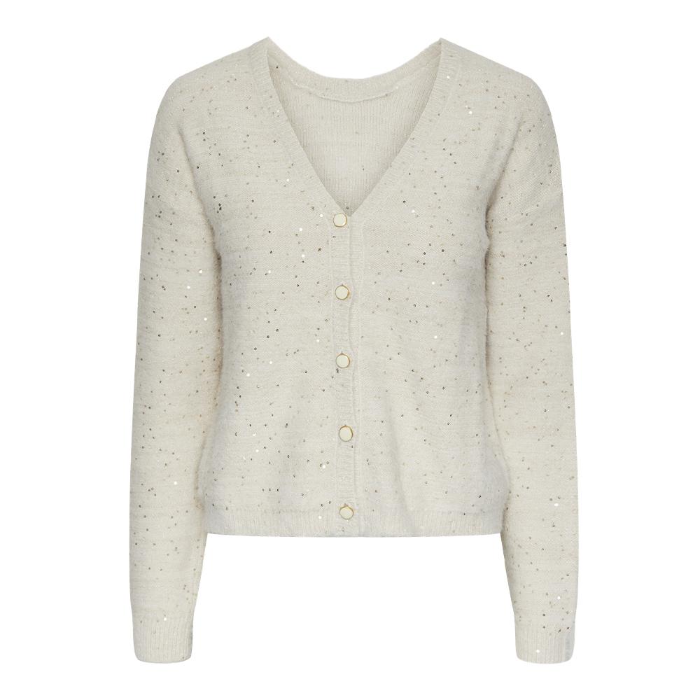 Gilet Ecru Femme Pieces Nilja pas cher