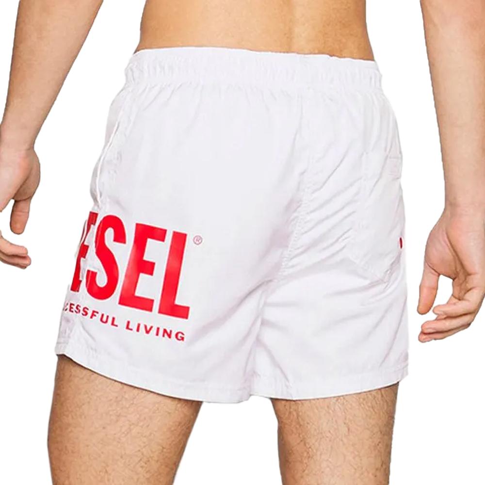 Short de bain Blanc/Rouge Homme Diesel Nico vue 2