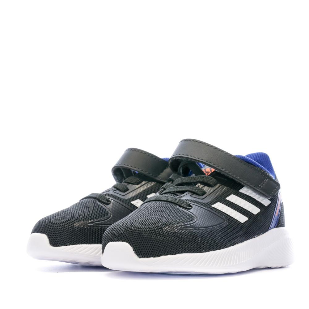 Baskets Noir/Bleu Garçon Adidas Runfalcon 2.0 vue 6