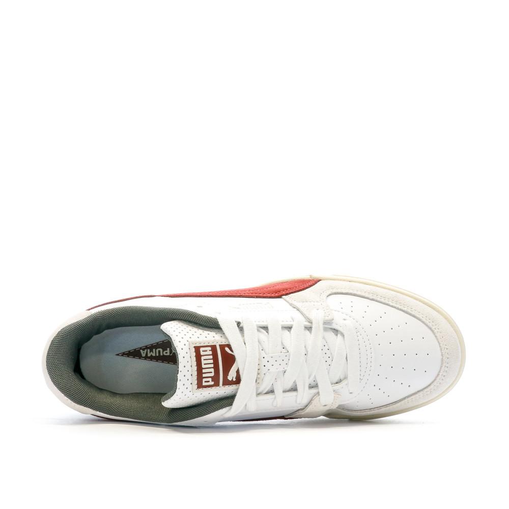 Baskets Blanches/Orange Homme Puma League vue 4