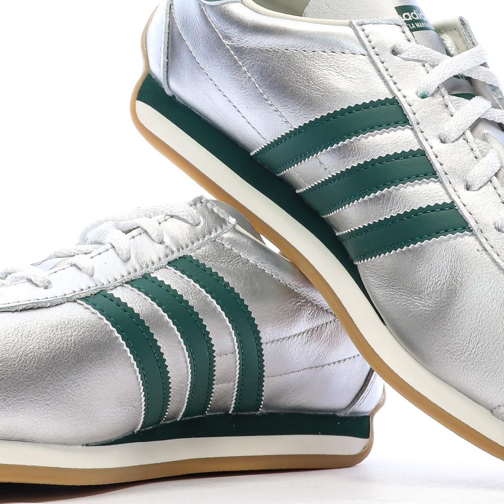 Baskets Argent/Vert Femme Adidas Country vue 7