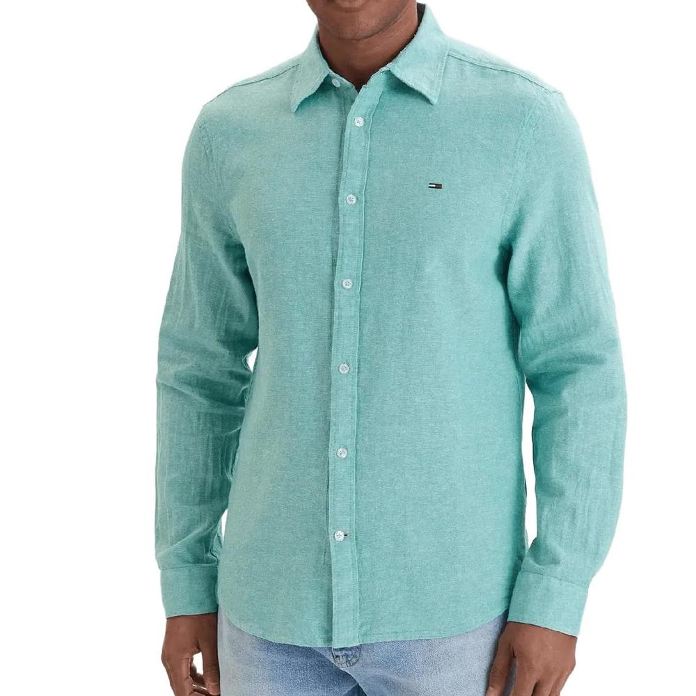 Chemise Verte Homme Tommy Hilfiger Tjm pas cher