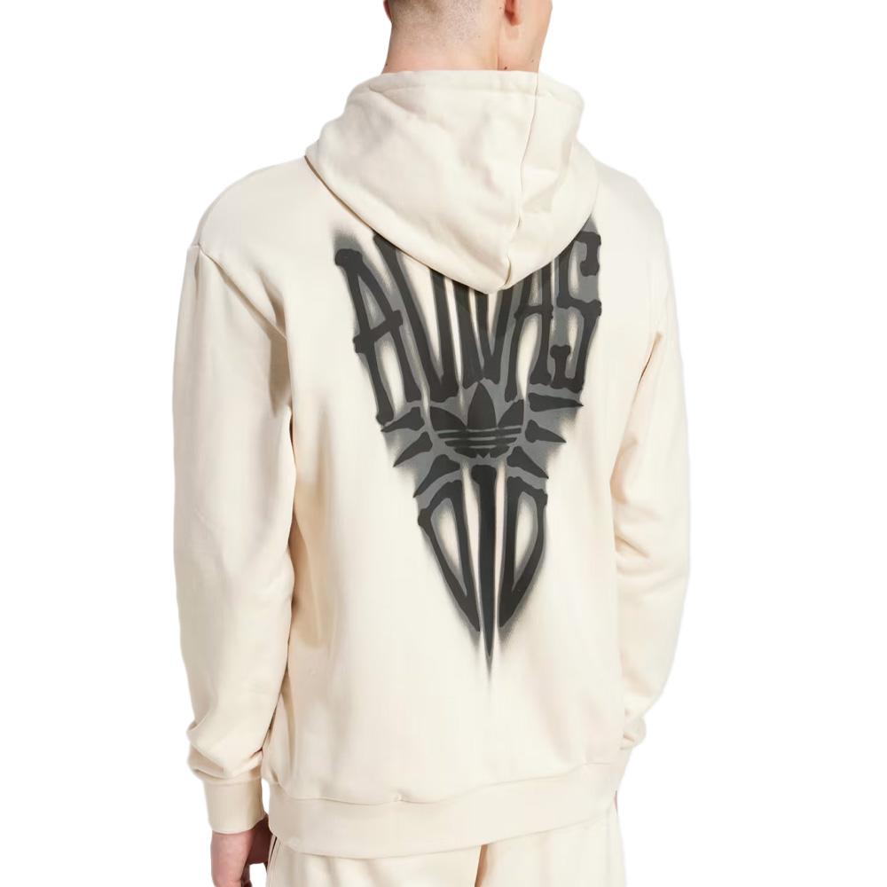 Sweat Beige Homme Adidas Skeleton vue 2