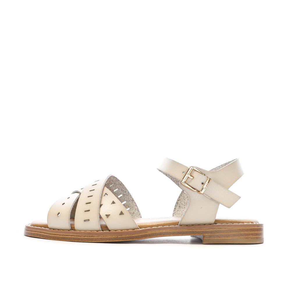 Sandales Blanc/Beige Femme Xti 143868 pas cher