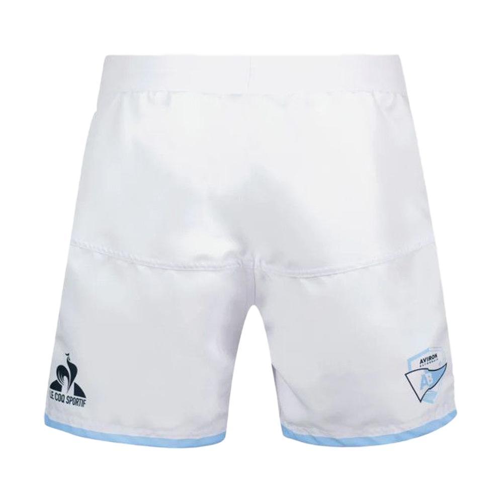Aviron Bayonnais Short de Sport Blanc Homme Le Coq Sportif N°1 Optical pas cher