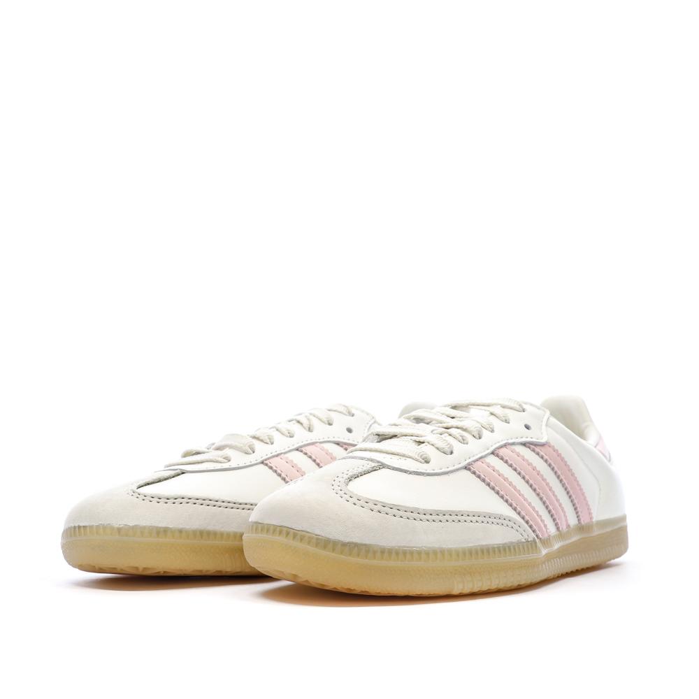 Samba Baskets Beige/Rose Femme Adidas vue 6