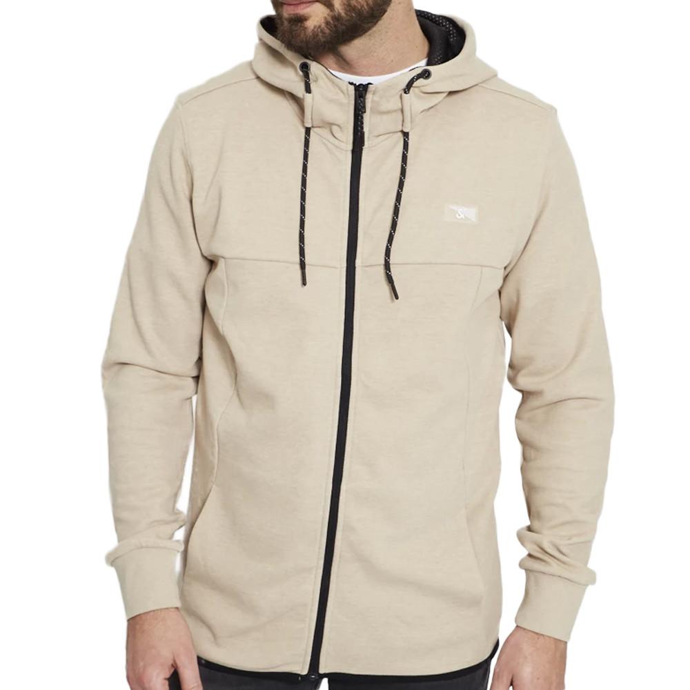 Sweat zippé Beige Homme Jack and Jones Hair pas cher