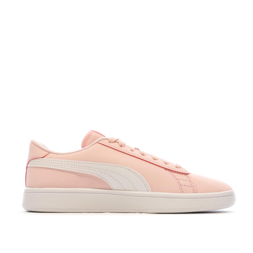 Baskets Rose Fille Puma Smash V2 Buck vue 2