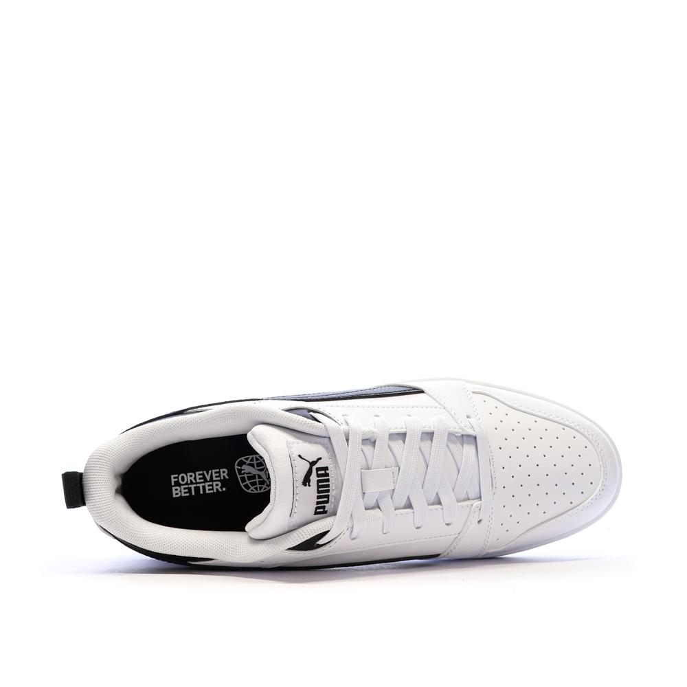 Baskets Blanc/Noir Femme Puma Rebound V6 Low vue 4