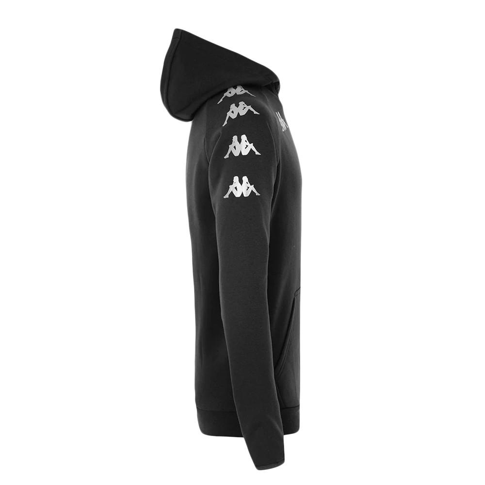 Sweat Zippé Noir Garçon Kappa Divieto vue 3