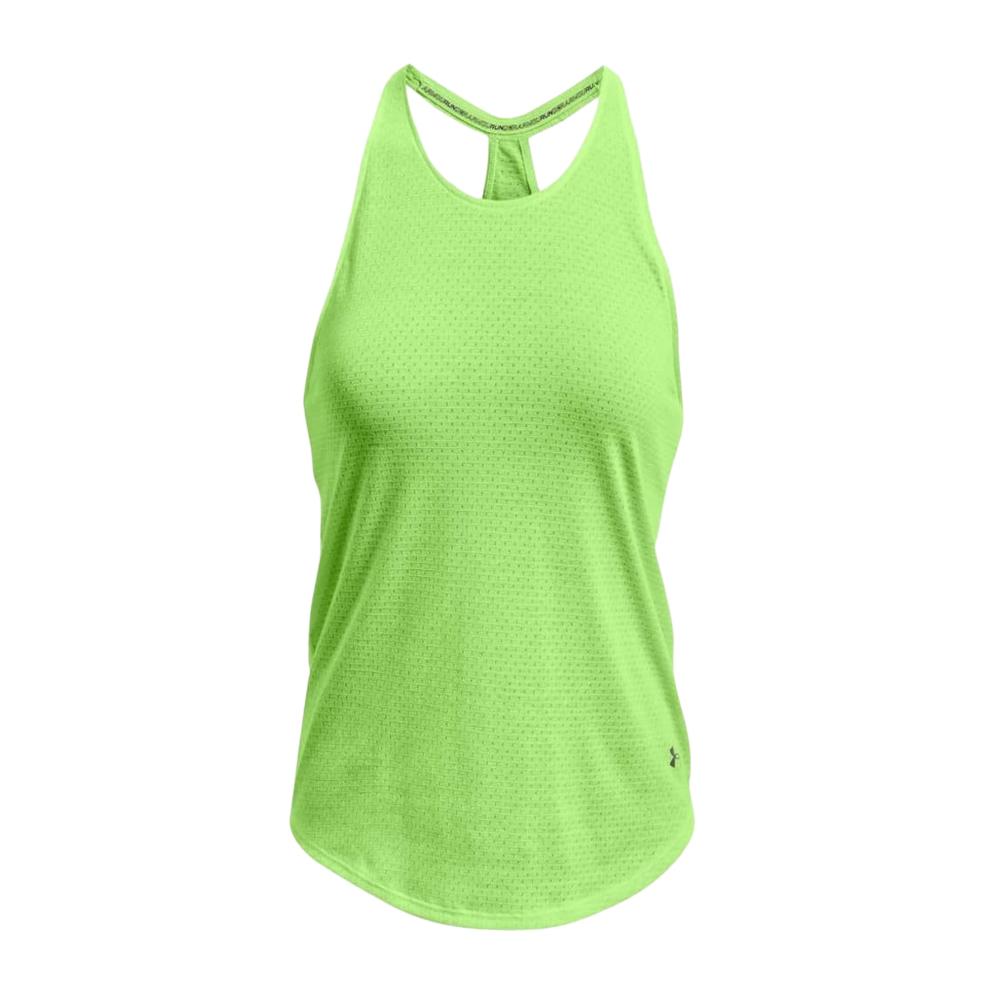Débardeur Vert Fluo Femme Under Armour Ua Streaker Run pas cher
