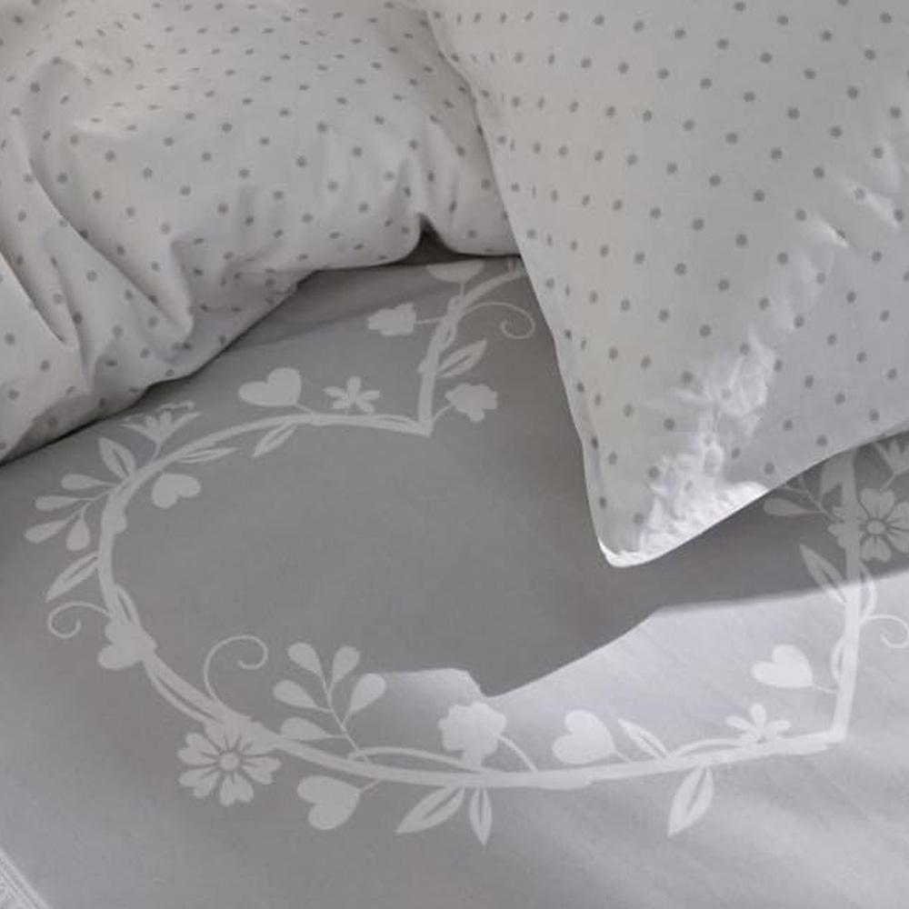 Parure de Lit Gris/Blanc Today 240x260 CM vue 2