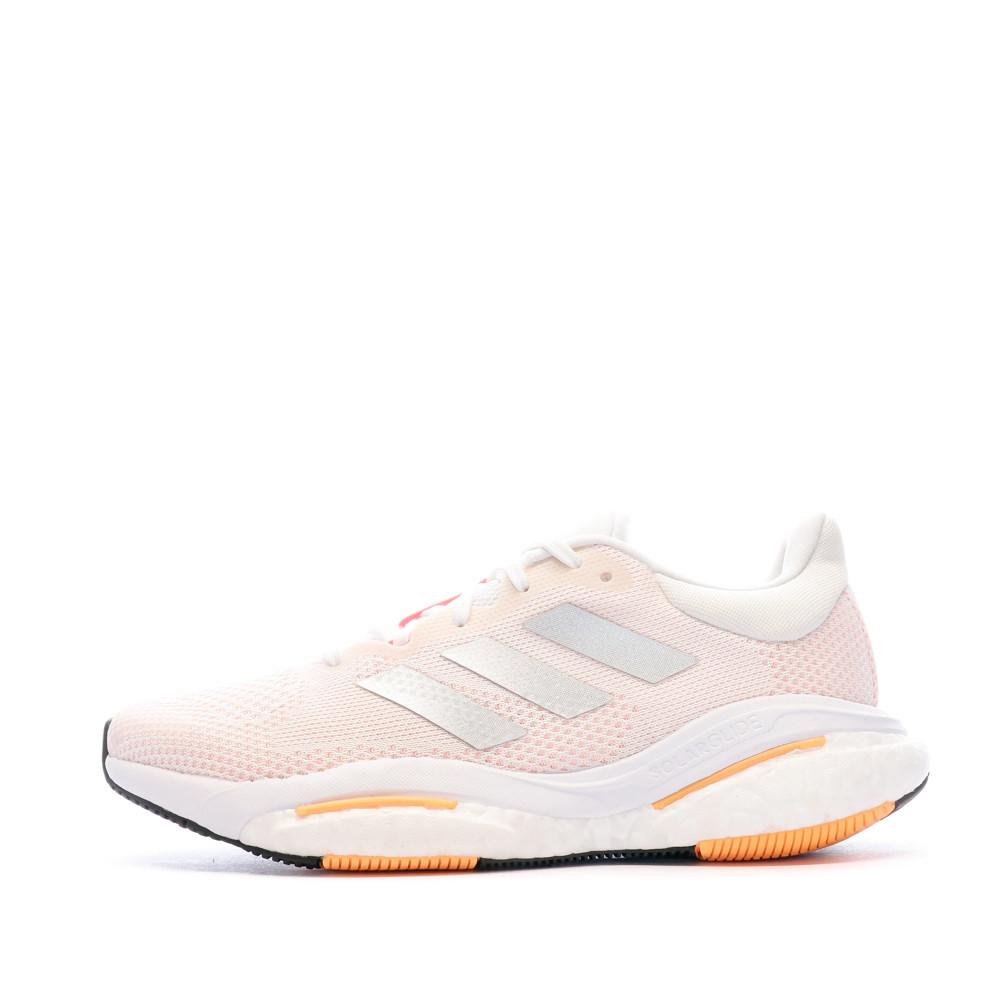 Chaussures de Running Rose Femme Adidas Solar Glide 5 pas cher