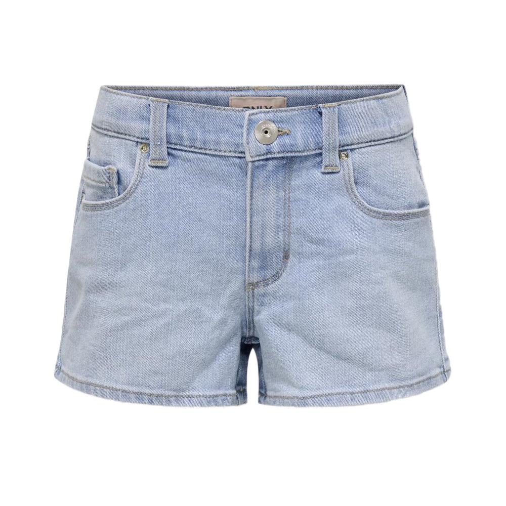 Short en Jean Bleu Clair Fille Kids ONLY Kogblair pas cher