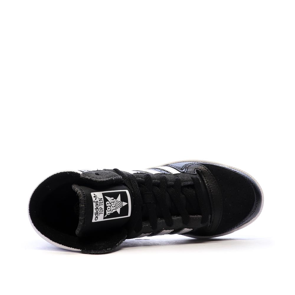 Baskets Noir/Blanc Garçon Adidas Top Ten vue 4