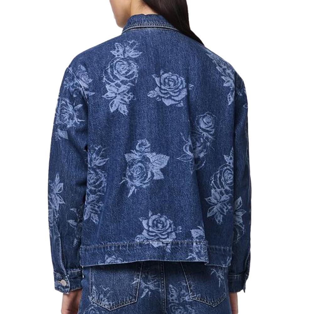 Chemise Bleu Femme Pieces Flora vue 2