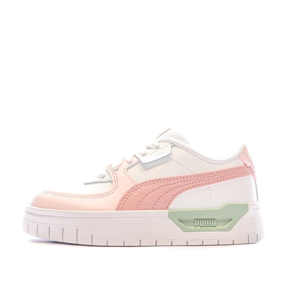 Baskets Blanches/Rose Fille Puma Cali Dream Pastel pas cher