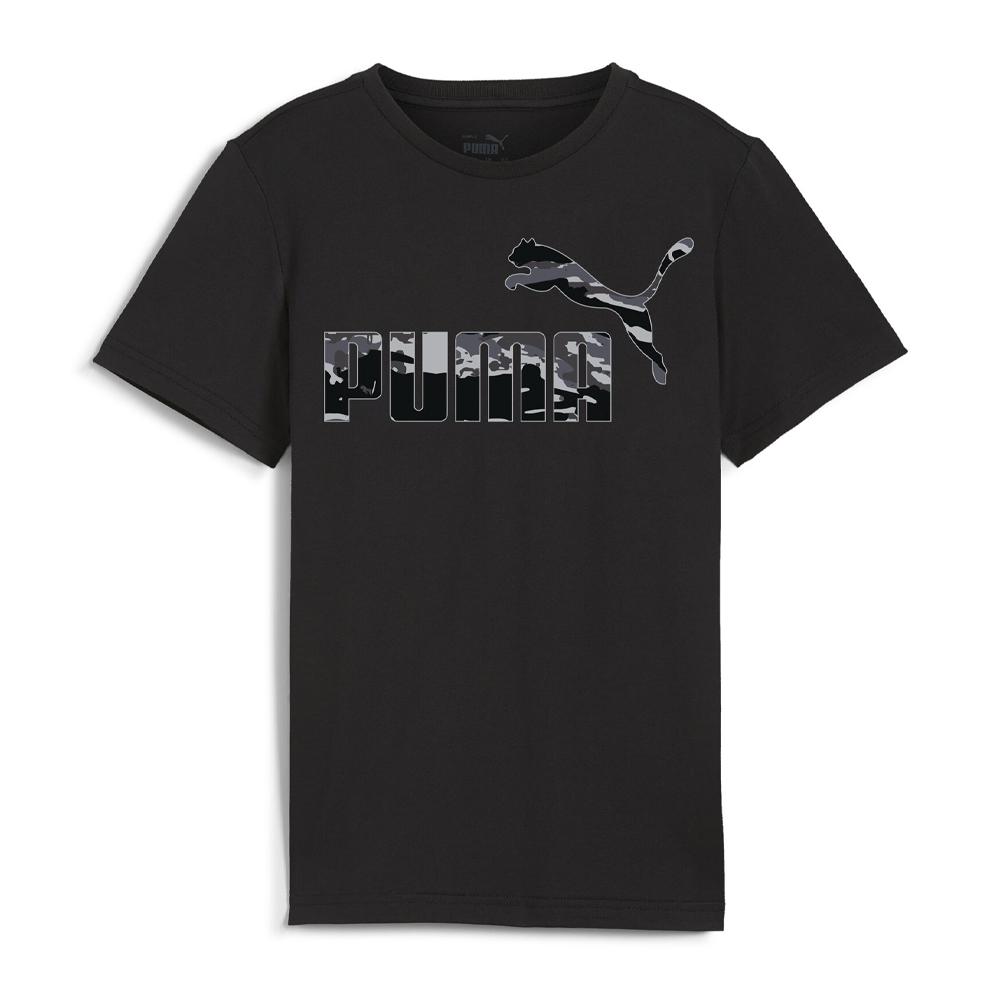 T-shirt Noir Garçon Puma Camo pas cher