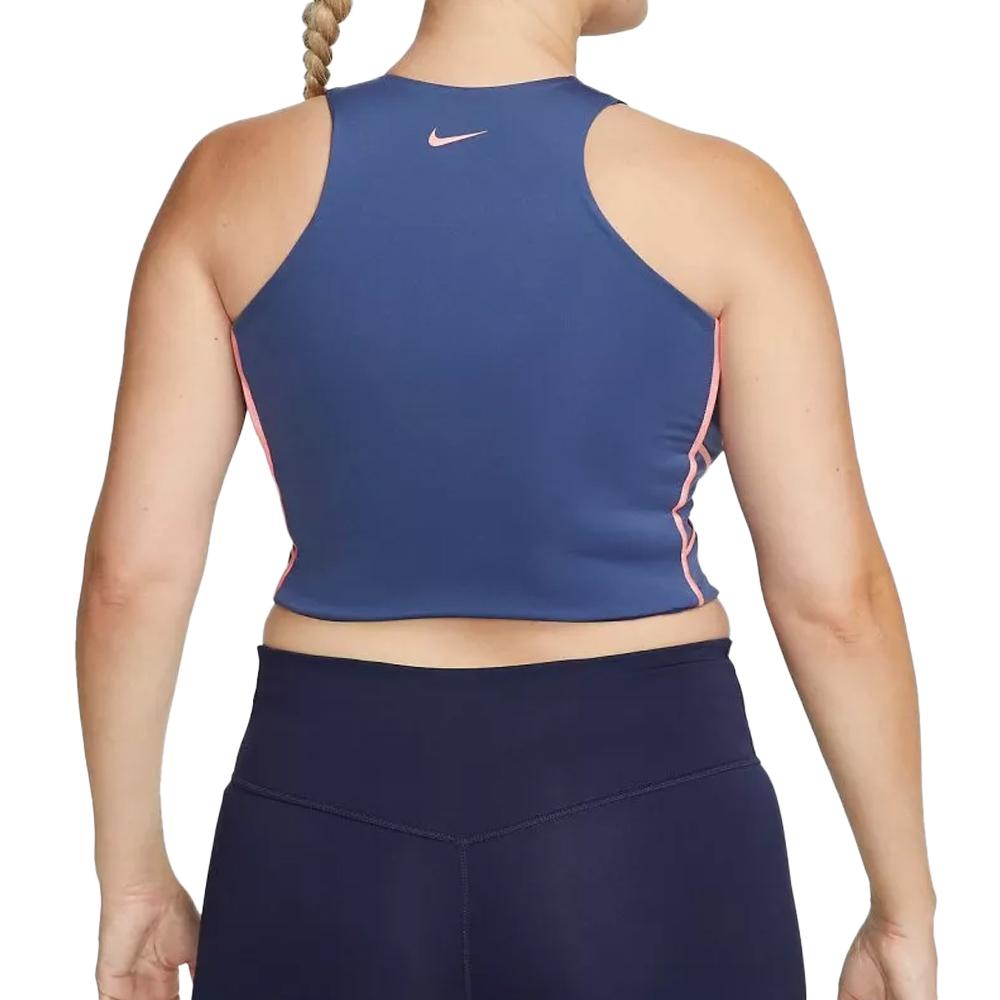 Débardeur Bleu Femme Nike Membership vue 2