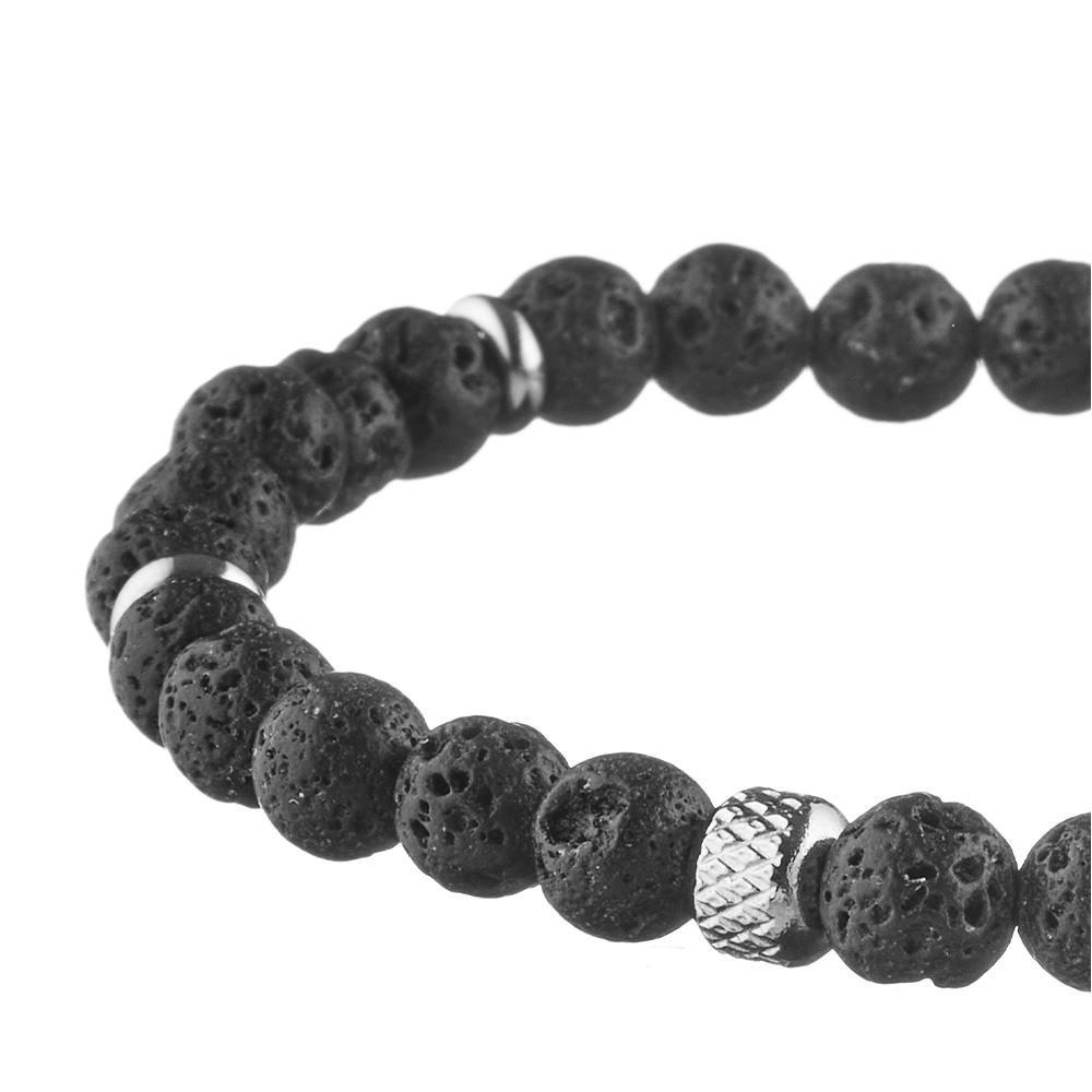 Bracelet Perles Noir Homme Geographical Norway 315060 vue 3