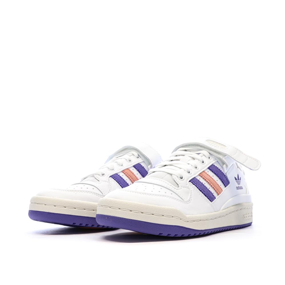 Baskets Blanches Fille Adidas Forum Low vue 6