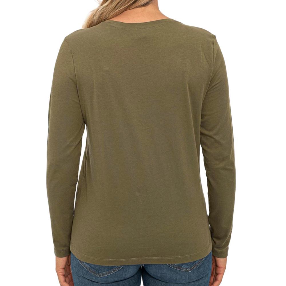 T-shirt manches longues Kaki Femme Only Faye vue 2