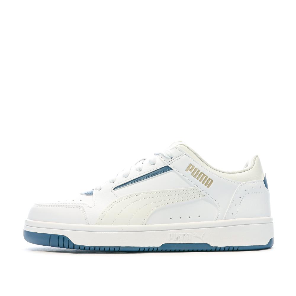 Baskets Blanches/Bleu Homme Puma Rebound Joy pas cher