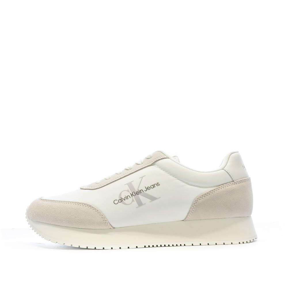 Baskets Blanches/Grises Homme Calvin Klein Jeans YM0YM00746 pas cher