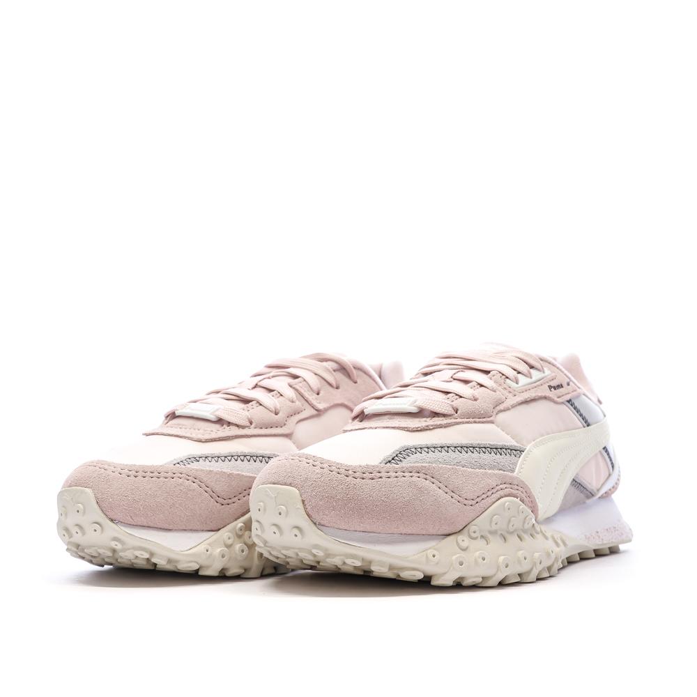 Baskets Roses/Blanches Femme Puma Blktop vue 6